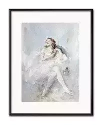 Pogrążona w marzeniach - 21x26 cm - G98153