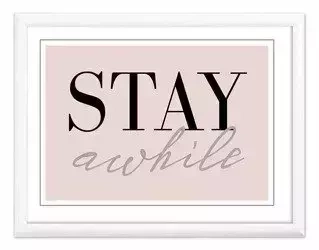 Stay awhile - 33x43 cm - G98899