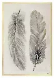Obraz olejny - piórka - 63x93 cm - G104228