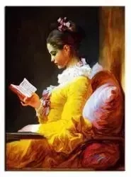 Jean-Honore Fragonard - Dziewczyna czytająca książkę - 50x70 cm - G92675