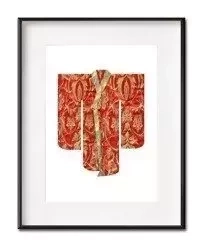 Passe partout - Czerwone kimono - 21x26 cm - G97251