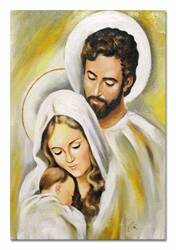 Obraz olejny - Religijne - Najświętsza Rodzina - 60x90 cm - G105065