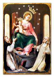 Obraz olejny - Religijne - Maryja Królowa - 100x150 cm - G113821