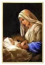 Młoda Matka Boska z Jezusem - 93x63cm - G104230