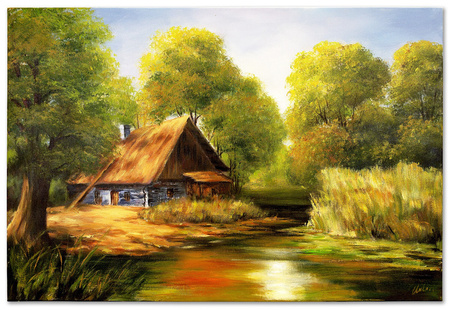 Obraz olejny - Pejzaże - 60x90 cm - G119012