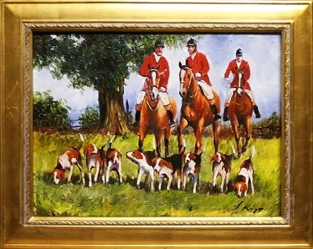 Polowanie - Psy gończe - 40x50 cm - G04454