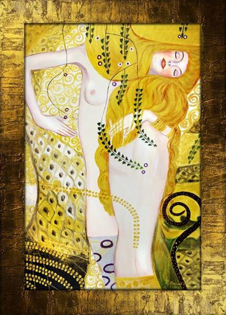 Arcydzieła mistrzów - Gustav Klimt  - Wodne Węże I -  77x107cm G00332