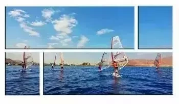 Krajobrazy - Windsurfing - 150x50cm x2, 50x40cm x2 - G92932