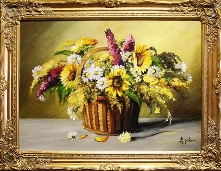 Bukiety mieszane - Słoneczniki - 63x84 cm - G15346