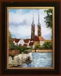 Wrocław - Widok na katedrę - 40x50 cm - G06612