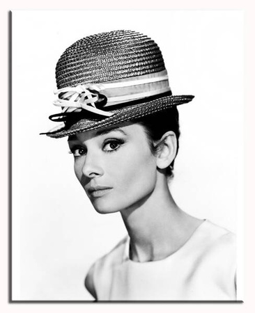 Audrey Hepburn - W kapeluszu - 40x50 cm - G17615
