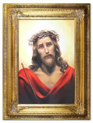 Obraz olejny - Religijne - Jezus w cierniowej koronie - 90x120 cm - G115422