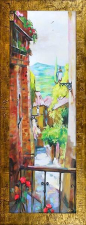 Architektura - Wąska uliczka - 68x168 cm - G17080