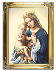 Obraz olejny - Religijne - Maryja Królowa Polski - 63x83 cm - G115479