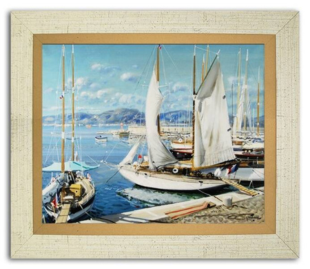 Krajobrazy - Żaglówki w porcie - 24x30 cm - G94959