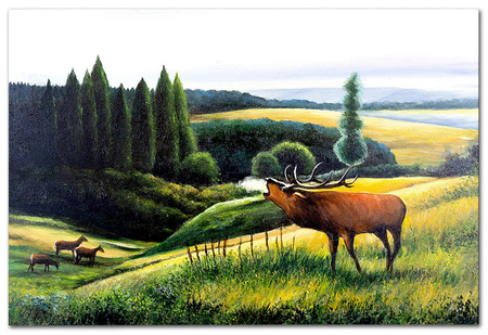 Obraz olejny - Pejzaże - 120x180 cm - G119074