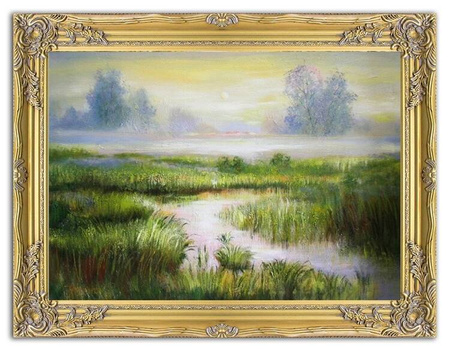 Pejzaż tradycyjny - Polne moczary - 63x84 cm - G05484