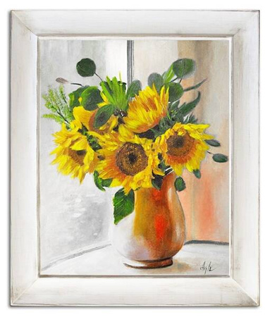 Obraz olejny - Kwiaty - 51x61 cm - G16095