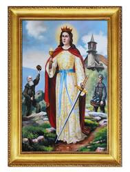 Obraz olejny - Religijne - Portret Świętej Barbary - 75x105 cm - G111550