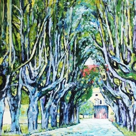 Gustav Klimt - Aleja w parku - 60x60 cm - G04202