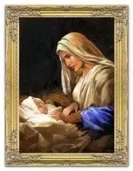 Obraz olejny - Matka Boska i Dzieciątko - 75x105 cm - G104229