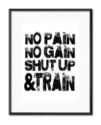 Passe partout - No pain, no gain - 21x26 cm - G99067