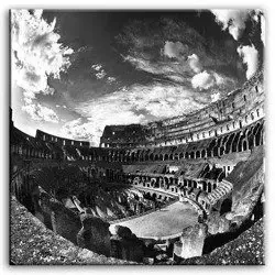 Krajobrazy - Starożytne ruiny - 100x100 cm - G92994