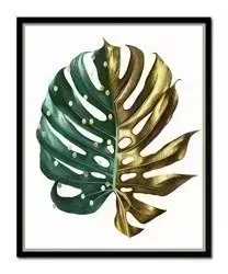 Zielony i złoty - 43x53 cm - G101608