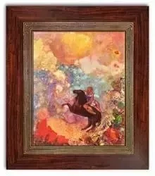 Odilon Redon - Muza na Pegazie - 36x31 cm - G95054