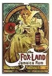 Alfons Mucha - Fox Land Jamaica Rum - 50x70 cm - G95153