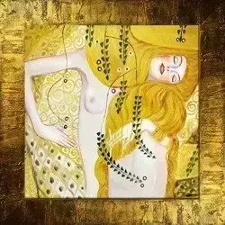 Gustav Klimt - Węże wodne - 77x77 cm - G00325