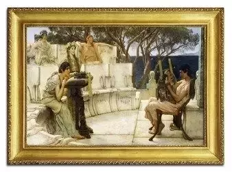 Lawrence Alma-Tadema - Safona i Alcaeus - 109x78 cm - G94392