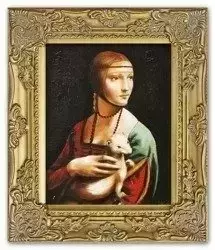 Leonardo da Vinci - Dama z łasiczką - 27x32 cm - G02061