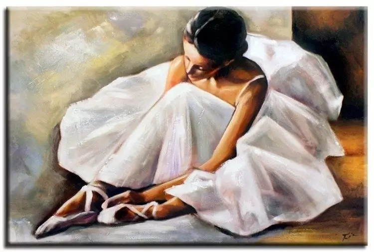 Baletnice Baletnica w białej sukni x cm G Twoja sztuka pl
