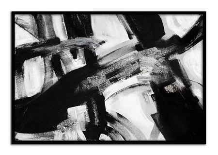 Abstrakcje - Czarny most - 63x93 cm - G99050