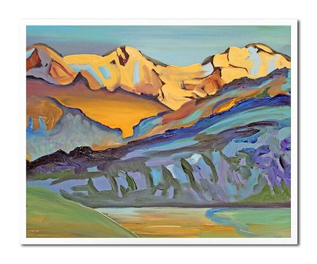 Abstrakcje - Kolorowe szczyty - 43x53 cm - G99271
