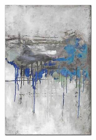 Abstrakcje - Niebieskie łzy - 90x120 cm - G99887