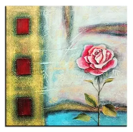 Abstrakcje - Róża - 60x60 cm - G02757