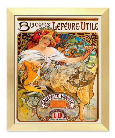 Alfons Mucha - Biscuits Lefevre Utile - 30x35 cm - G94831