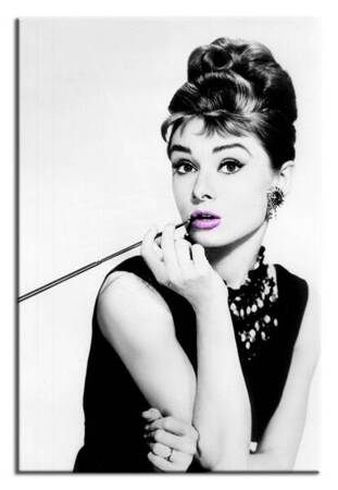 Audrey Hepburn - Z cygaretką - 90x60 cm - G17680