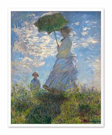 Claude Monet - Kobieta z parasolką - 43x53 cm - G102387
