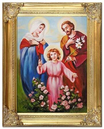 Inne religijne - Obraz św. Rodziny - 40x50 cm - G94277