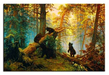 Iwan Iwanowicz Szyszkin - Poranek w sosnowym lesie - 60x90 cm - G92677