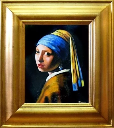 Jan Vermeer - Dziewczyna z perłą - 43x48 cm - G00059