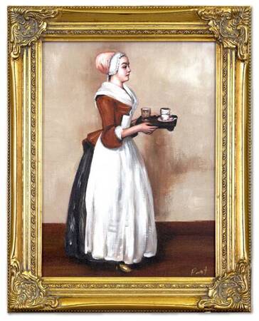 Jean Etienne Liotard - Dziewczyna z czekoladą - 40x50 cm - G03846