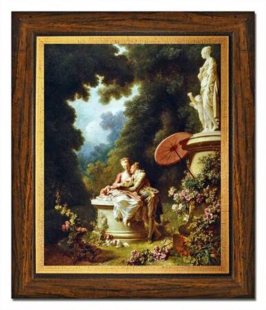 Jean Honore Fragonard - Wyznanie miłości - 26x31 cm - G94888