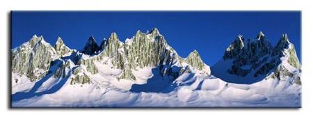 Krajobrazy - Górski łańcuch pokryty śniegiem - 150x50 cm - G92776