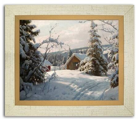 Krajobrazy - Pod śnieżną pierzyną - 24x30 cm - G94958