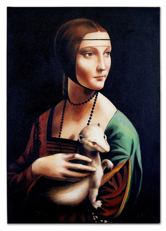 Leonardo da Vinci - Dama z gronostajem - 50x70 cm - G16835