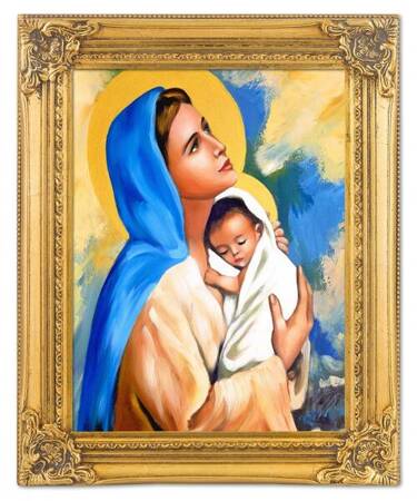 Maryja - Maryja z Dzieciątkiem - 40x50 cm - G01541